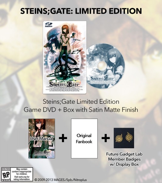 Steins; Gate Limited Edition JAST USA English release