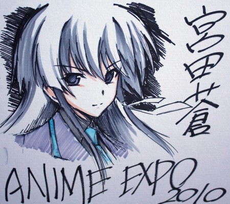 A Sketch of Yui Takamura from Muv-Luv: Total Eclipse by Sou Miyata