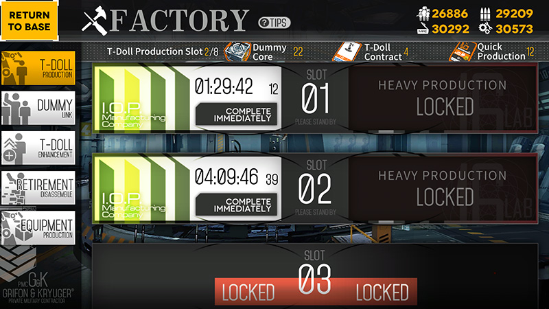 The factory build timer