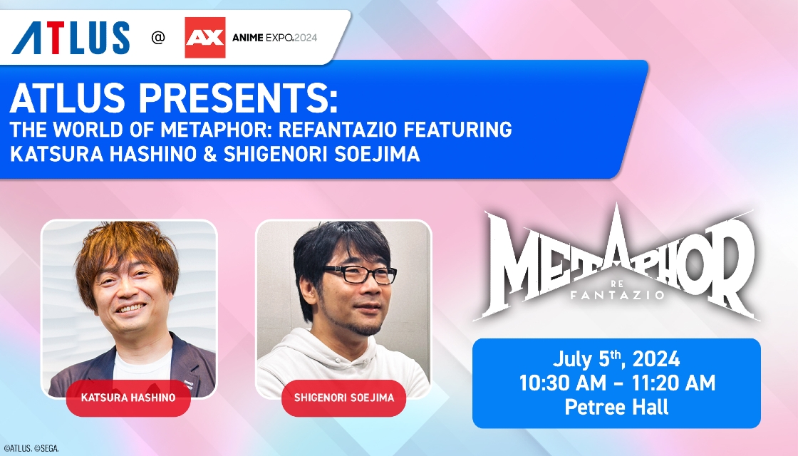 ATLUS Announces Metaphor: ReFantazio Panel With New Details at Anime Expo 2024