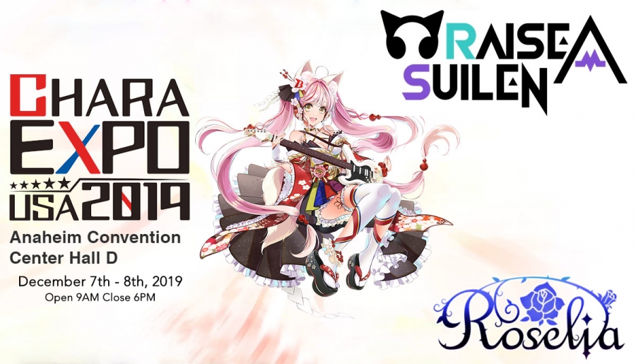 CharaExpo USA to feature BanG Dream&#039;s Roselia and Raise a Suilen